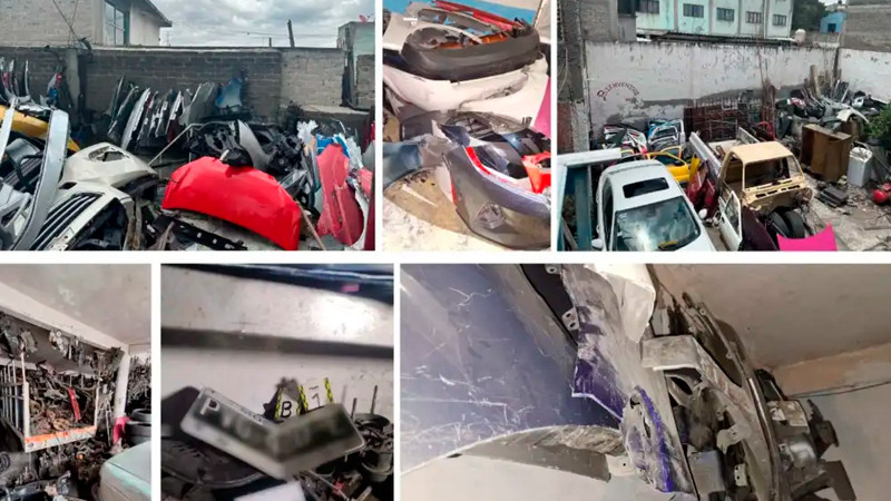 Aseguran 16 toneladas de autopartes en Iztapalapa; hay un detenido 