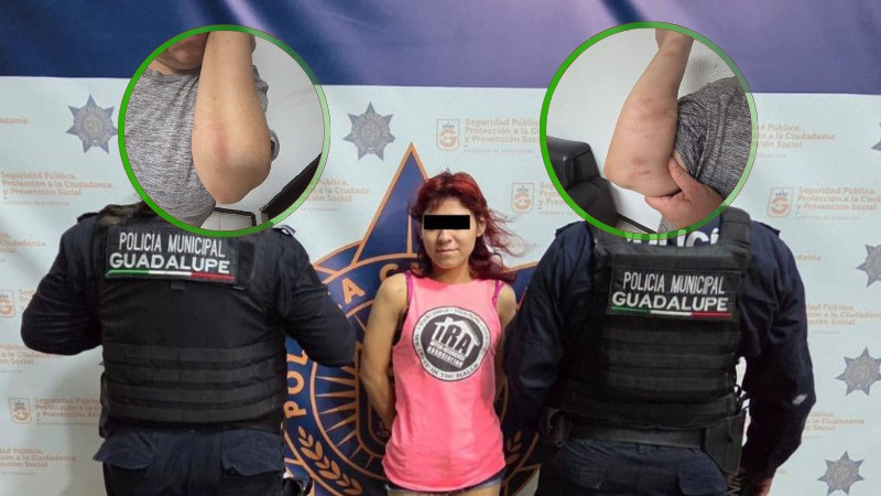 Arrestan a mujer en Nuevo León por golpear a su madre y abuela; les exigía que alimentaran a su chiquillo 