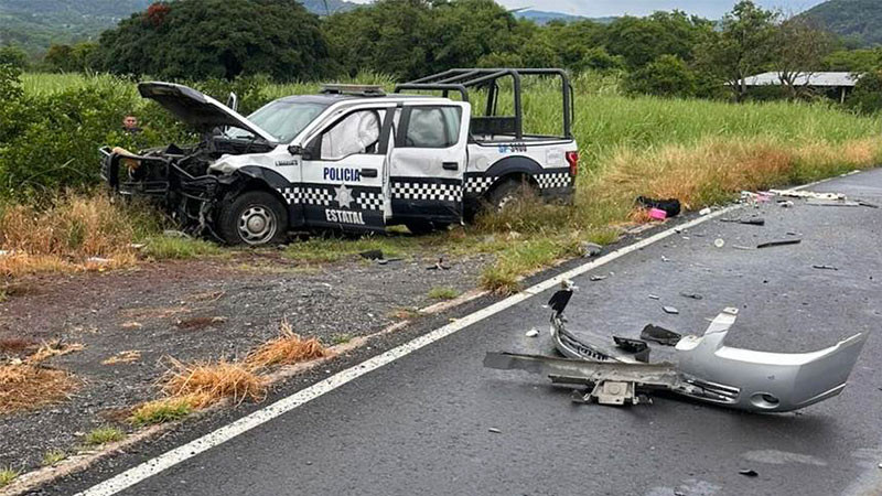 Se impacta patrulla con vehículo particular en Veracruz; hay más de 5 personas lesionadas 