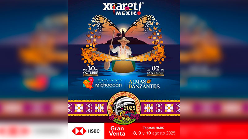 Michoacán, estado invitado en el Festival Tradiciones Vida y Muerte en Xcaret 