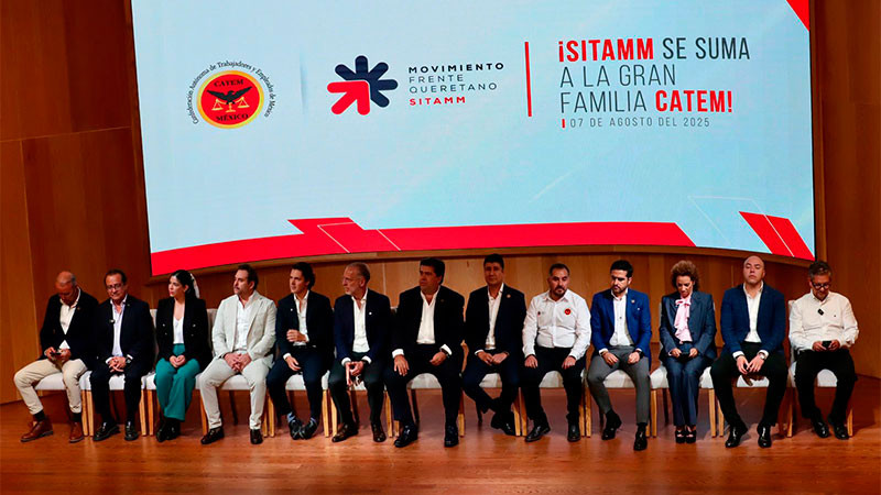Se adhiere Movimiento Frente Queretano SITAMM a la CATEM 