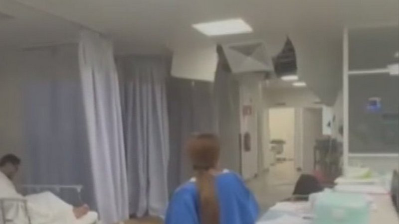 Se desploma techo en hospital de Ixtapaluca, Estado de México 