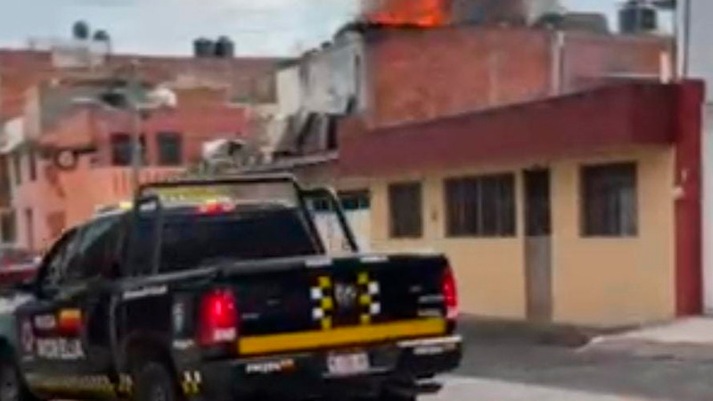 Se incendia una vivienda en Morelia, Michoacán; solo hubo daños materiales  