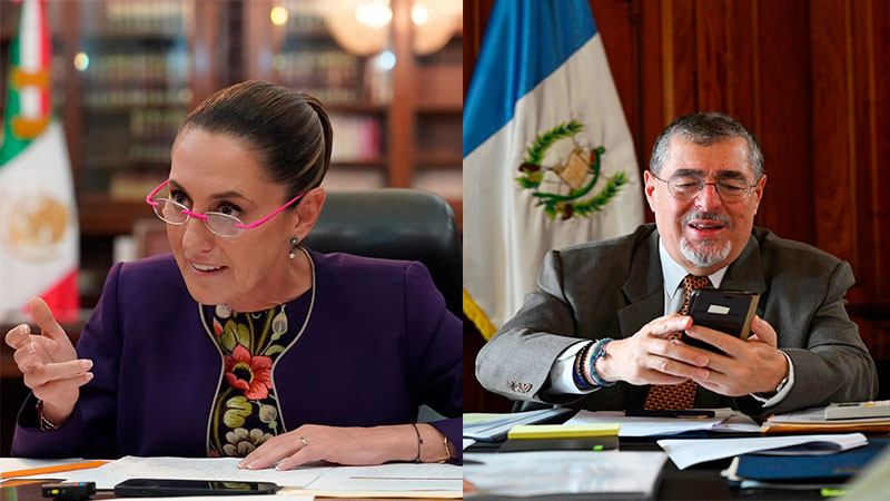 Sostiene llamada telefónica Sheinbaum con Arévalo, previo a su próxima reunión 