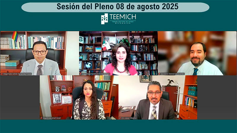 Declara TEEMICH inexistencia de infracciones cometidas por ex candidaturas a las Salas Civiles en regiones de Morelia y Uruapan  