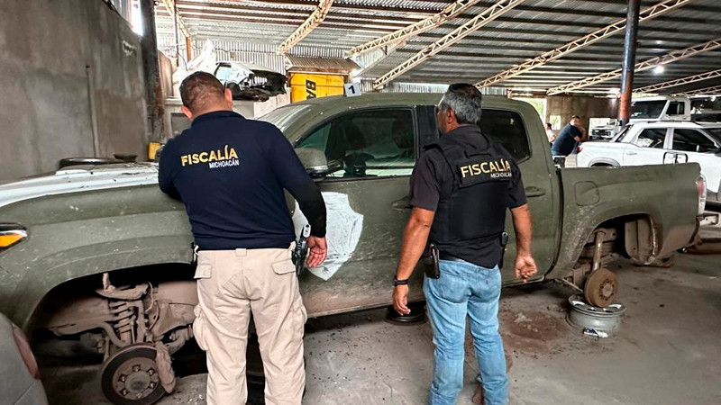 En Maravatío, Michoacán aseguran cinco vehículos con reporte de robo 