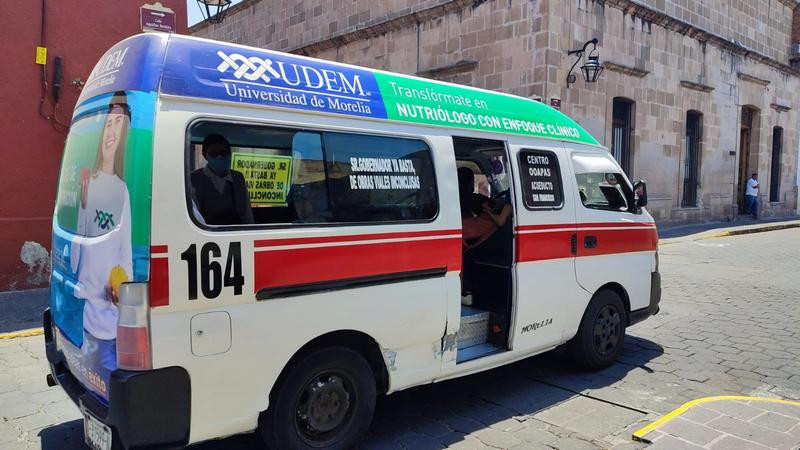 Encimadas, 80% de rutas de transporte público en Morelia: ITransporte 
