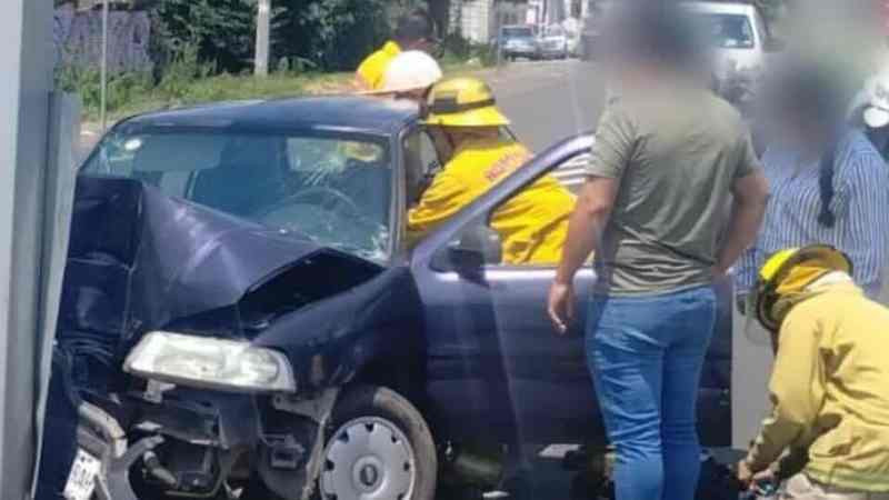 Choque en Morelia, Michoacán, deja un herido; se registró en el Paso Catrinas 