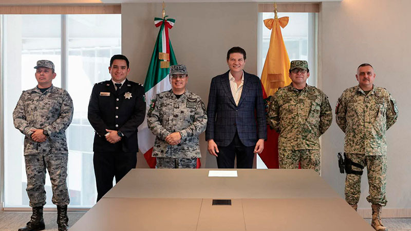 Alfonso Martínez afianza coordinación con SEDENA y GN en la construcción de la paz 