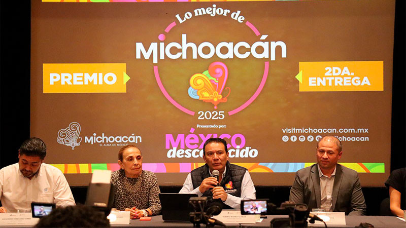Postula tus experiencias favoritas en los premios “Lo Mejor de Michoacán 2025”: Sectur 