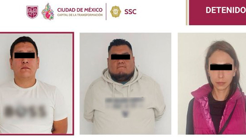 Caen 3 presuntos miembros de célula criminal vinculada a grupo delictivo de Michoacán; operaban en Iztapalapa 