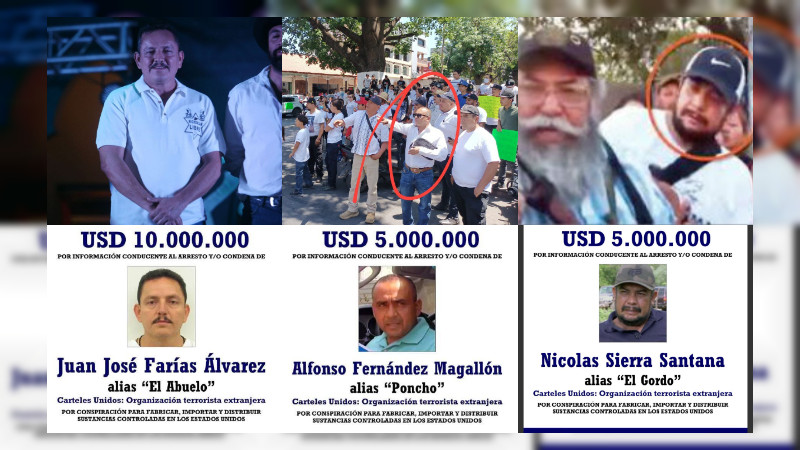 EEUU derriba el mito de las autodefensas en Michoacán: Trump ofrece 26 mdd por cinco exlíderes convertidos en capos internacionales 