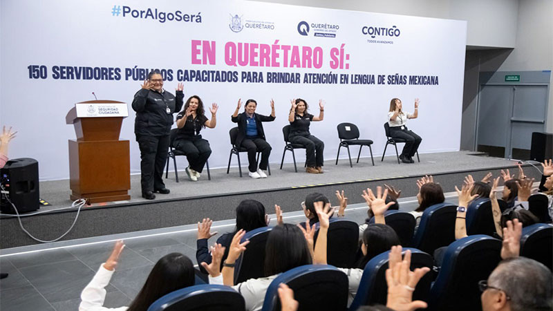 Reciben servidores públicos de Querétaro capacitación en Lengua de Señas Mexicana 