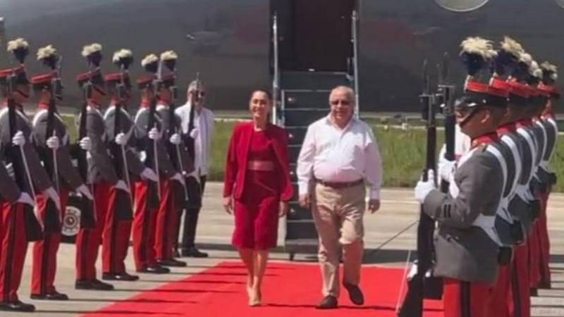Reciben en Guatemala a la presidenta Claudia Sheinbaum; se reunirá con Bernardo Arévalo 