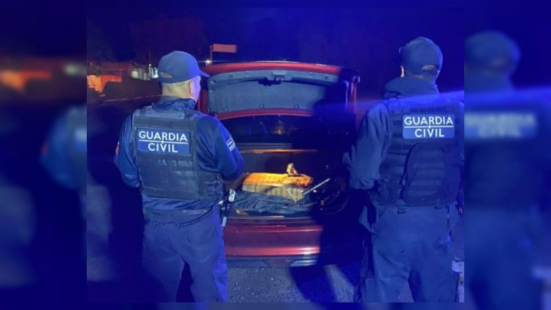 Caen militar de Tamaulipas y dos personas más, con 10 kilos de estupefacientes en Quiroga, Michoacán  