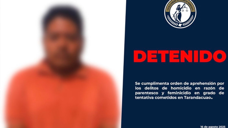 Cae Daniel "N", acusado de ultimar a su hijo y atacar a su esposa con un arma blanca 