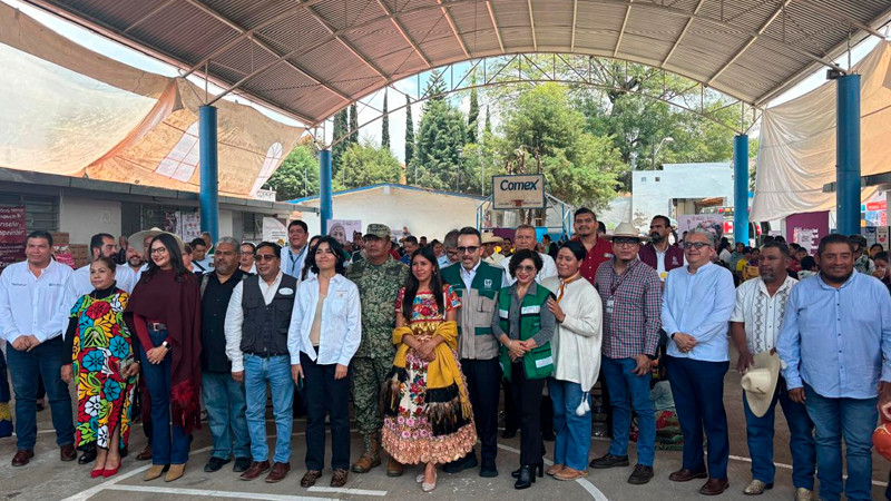 Participa Fiscalía General en la “Feria de Paz, Plan de Justicia del Pueblo Purépecha”, llevada a cabo en Huáncito 