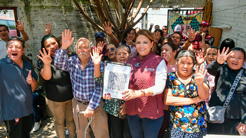 Fabiola Alanís instala comité seccional de Morena en Morelia y celebra la jornada nacional del movimiento 