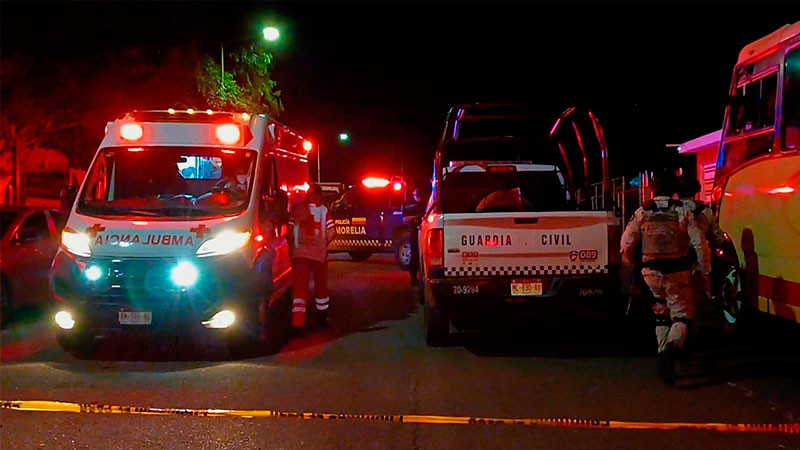 Balean a dos personas en la colonia Misión del Valle de Morelia, Michoacán; una falleció, la otra está herida 