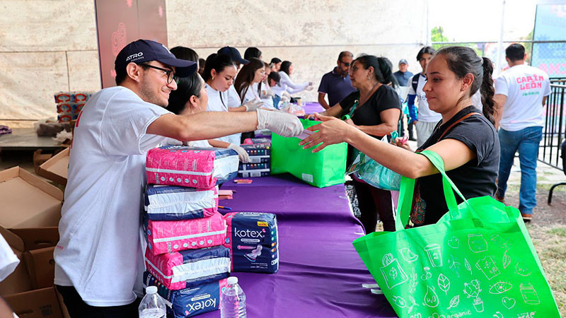  Gobierno de Michoacán distribuye millones de productos menstruales en primera fase de entrega 