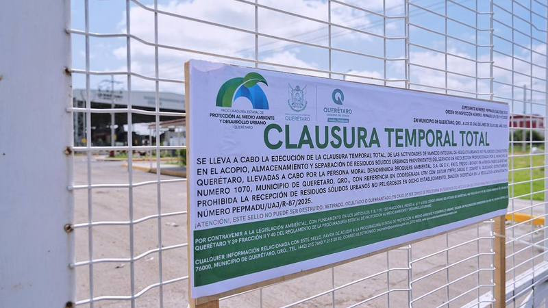 Continúa clausura planta de separación de basura de Broquers Ambiental: Felifer Macías 