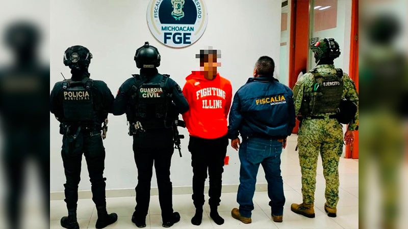 En Tangamandapio, Michoacán detienen a buscado delincuente 