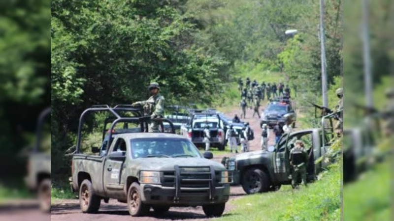 Reportan cuatro abatidos en enfrentamiento con el Ejército en Tangancícuaro, Michoacán  
