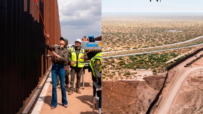 Por petición expresa de Trump EEUU pintará de negro el muro fronterizo, para que sea "más difícil escalarlo" 