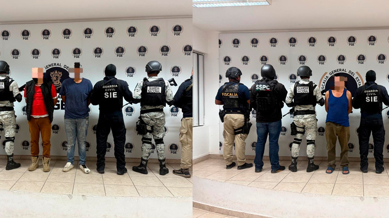 En Morelia, Michoacán detienen a tres personas relacionadas en secuestro y extorsión de agricultor 