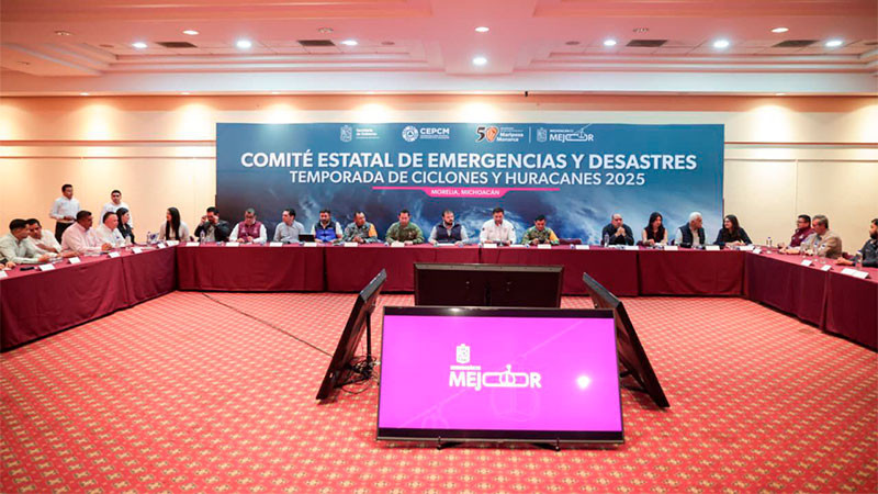 Refuerza Gobierno de Michoacán coordinación y atención municipal ante temporada de ciclones y huracanes 