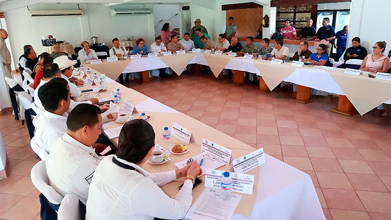 Establecen estrategias de seguridad y orden público en Lázaro Cárdenas, Michoacán 