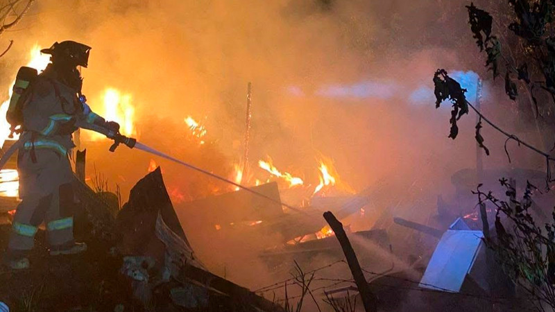Adulto mayor muere atrapado en incendio de su vivienda en Morelia, Michoacán 