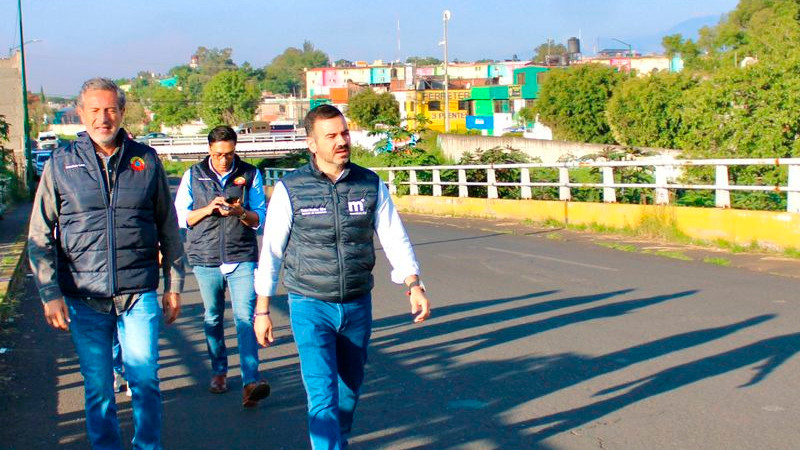 Yankel Benítez supervisa niveles de ríos y drenes de Morelia 