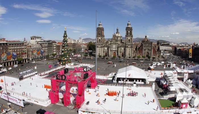 Pista de hielo capitalina opera en horario especial hoy y mañana 