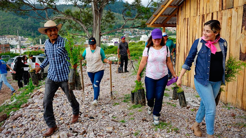 Brissa Arroyo sigue sumando buenas acciones, ahora con jornada de reforestación en Puerto de Buenavista 
