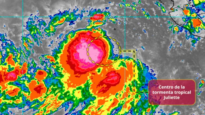 Se forma la tormenta tropical "Juliette" en el Pacífico, "¿Afectará a México? 