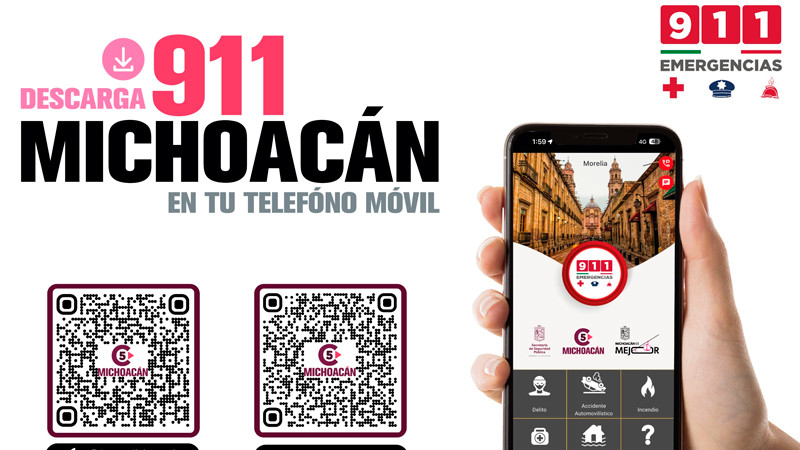 En Michoacán la app 911, será multilingüe y accesible para todos 