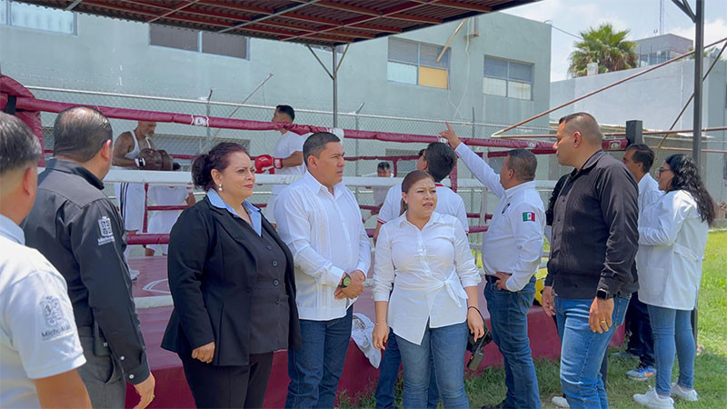  Continúa dignificación de espacios en penales de Michoacán 