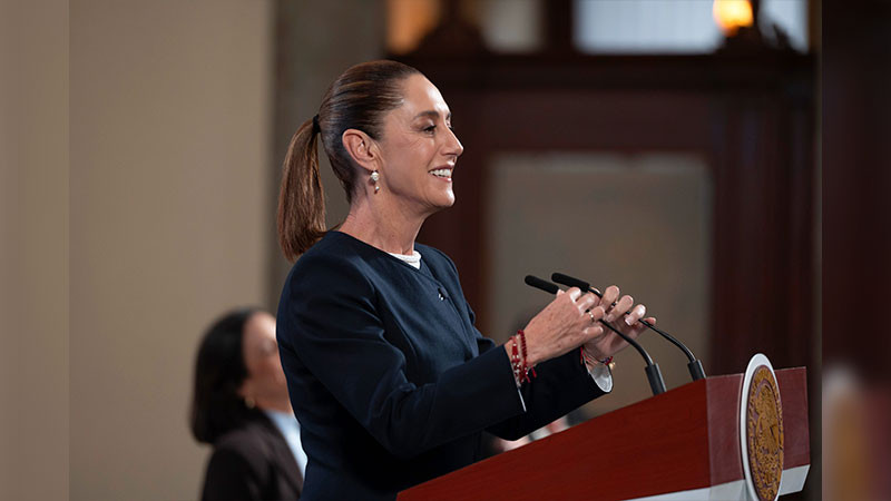 Con la nueva construcción de centrales termosolares de CFE en Baja California Sur, se beneficiaran alrededor de 200 mil hogares; indicó Claudia Sheinbaum  