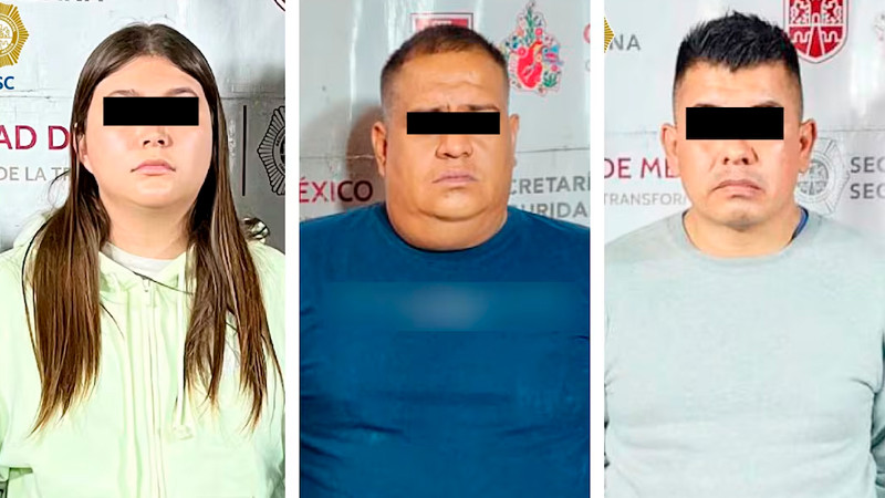 Caen tres presuntos miembros de célula criminal en Iztacalco; les aseguran armas y estupefacientes 