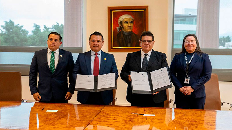  Poder Judicial de Michoacán y Fiscalía General del Estado firman convenio para ampliar interconexión y agilizar gestiones de asuntos penales 