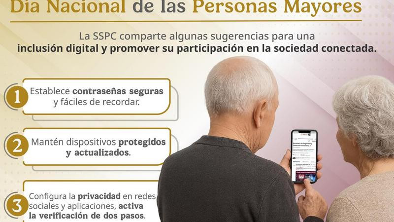 SSPC emite recomendaciones de inclusión y seguridad digital en el marco del Día Nacional de las Personas Mayores 