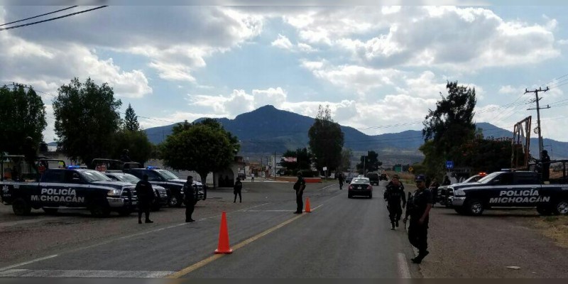 SSP y fuerzas federales resguardan regiones de Michoacán 