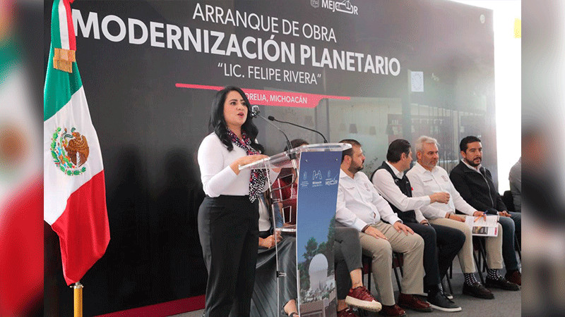 Con modernización, acaba rezago científico en el Planetario de Morelia: Gladyz Butanda 