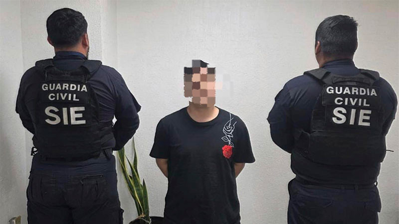 En Charo, Michoacán detienen a un sujeto en posesión de 500 dosis de estupefacientes 