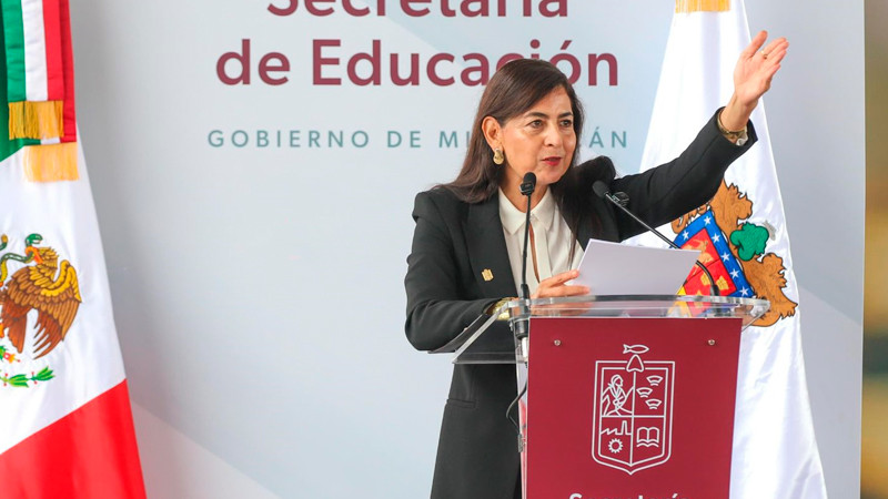 Arranca en Michoacán el ciclo escolar 2025-2026 con un compromiso de paz: Gabriela Molina 