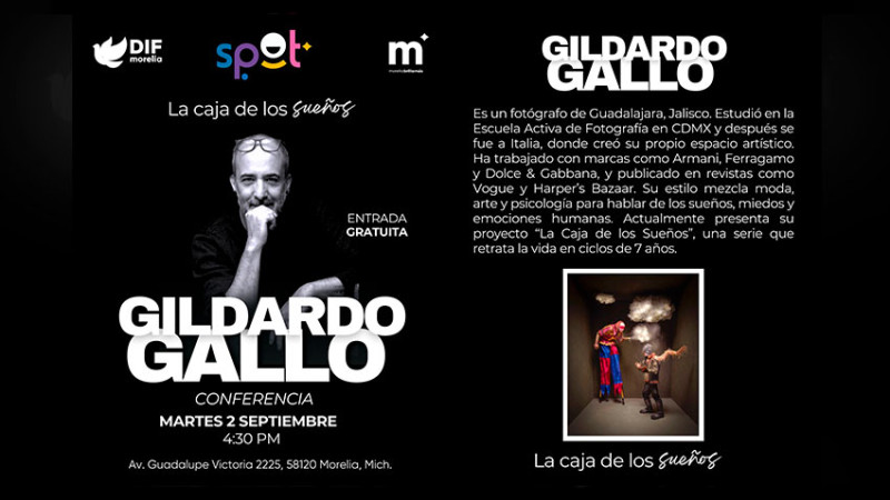  DIF Morelia invita a conferencia gratuita de Gildardo Gallo en el Centro Spot 