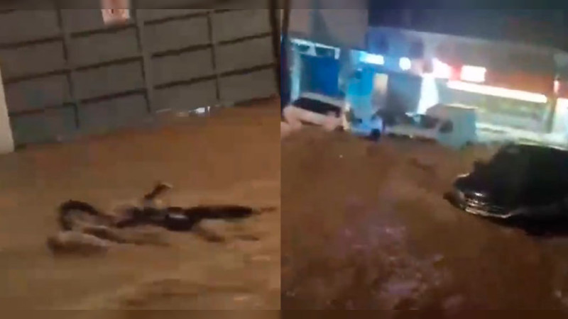 Hombre es arrastrado por la corriente durante las lluvias ocasionadas por el huracán “Lorena” en BCS 