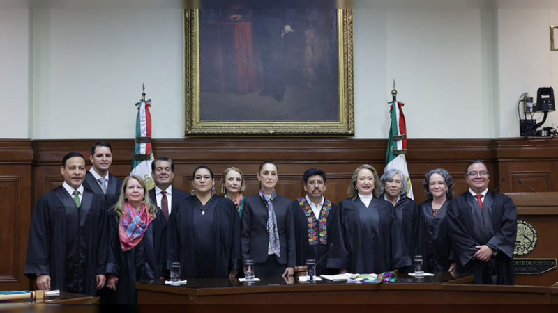 Inician ministros de la SCJN funciones con salario menor que sus antecesores y la Presidenta 
