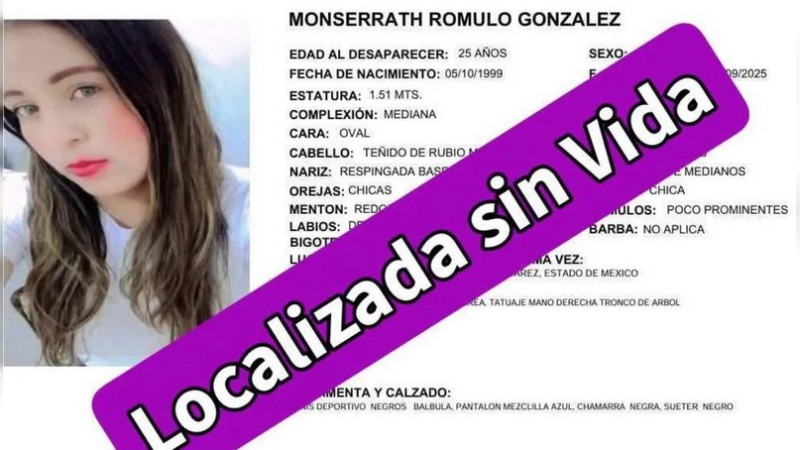 Hallan sin vida a mujer reportada como desaparecida en el Edomex; presuntamente fue atropellada 